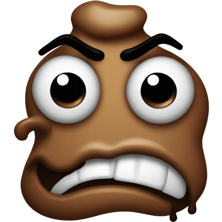 stinky angry poop emoji