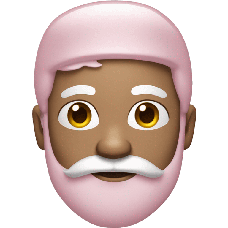 Light Pink Santa Claus with white skin emoji