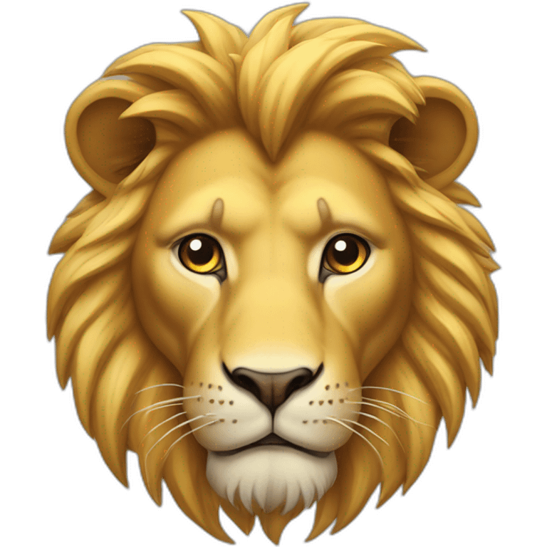 Lion fait d électricité emoji