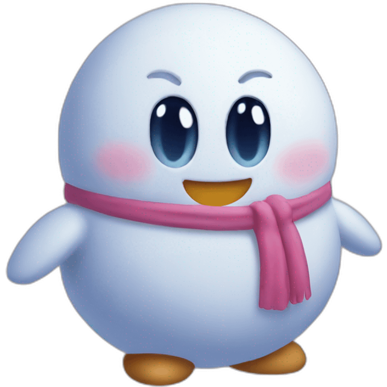 kirby snowman emoji