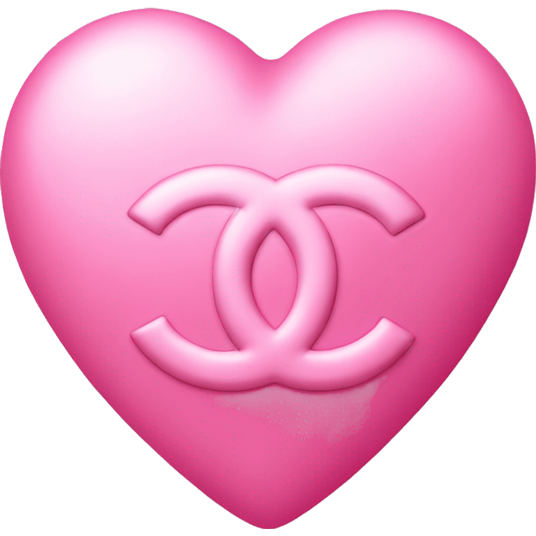 Pink Chanel heart emoji