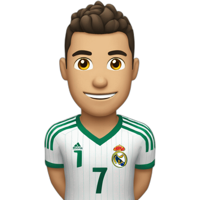 cristiano ronaldo qui crie siuuuuu en faisant le geste  emoji