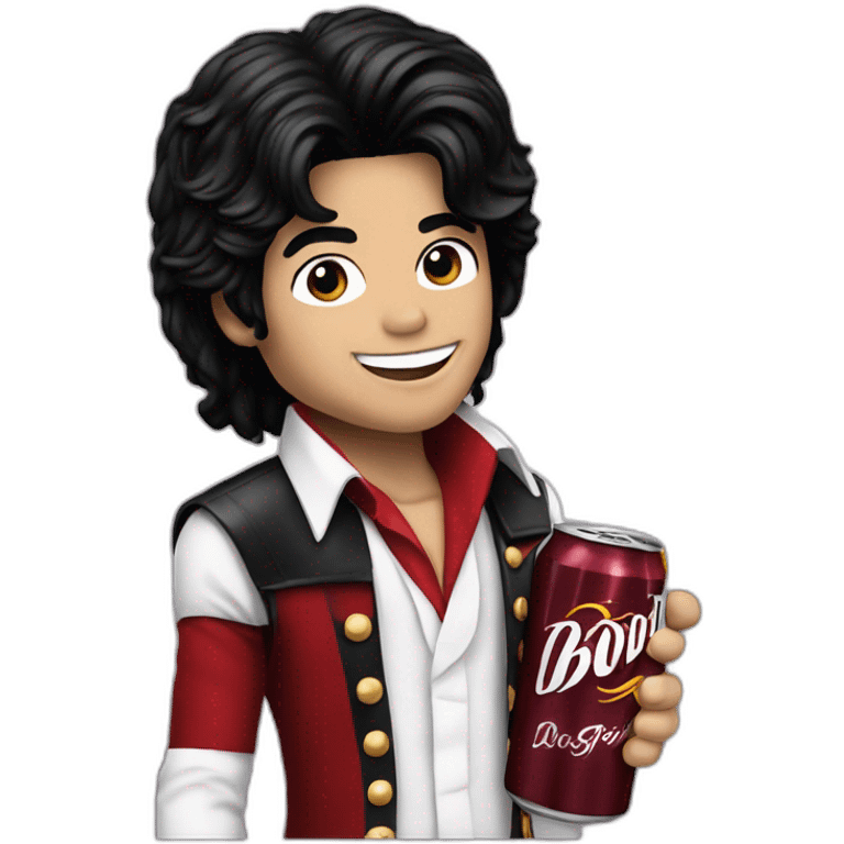 Michael Jackson boit du dr pepper emoji