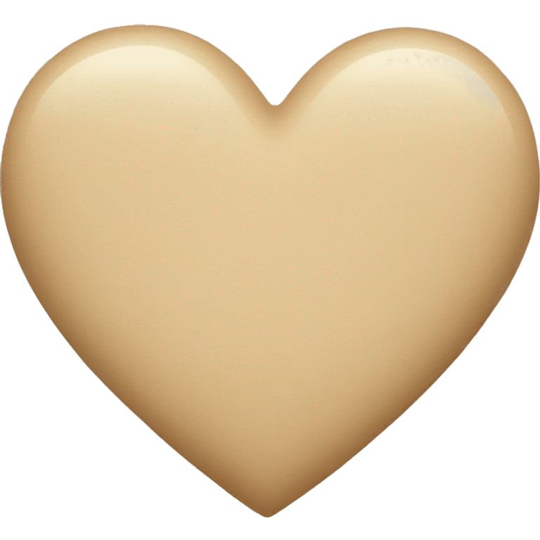 Beige heart emoji