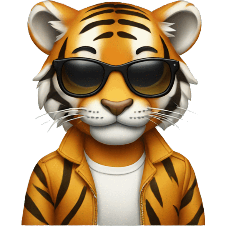 tiger with sunglasses emoji