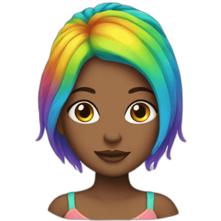 pregnant rainbow hair emoji