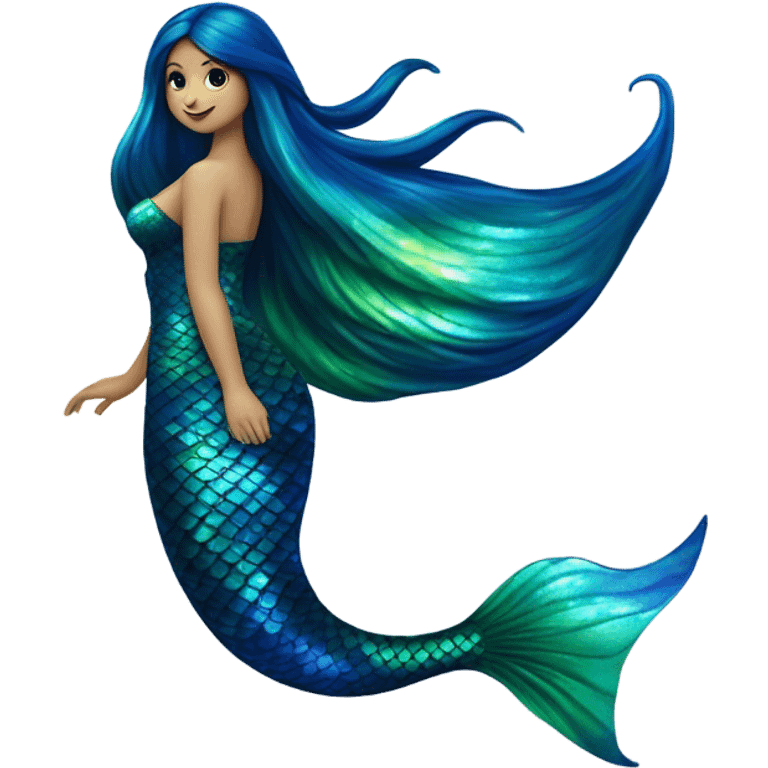 Siren mermaid tail  emoji