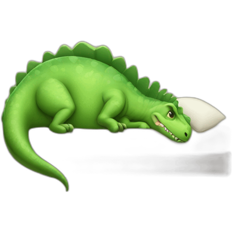 Dinosaur sleeping emoji