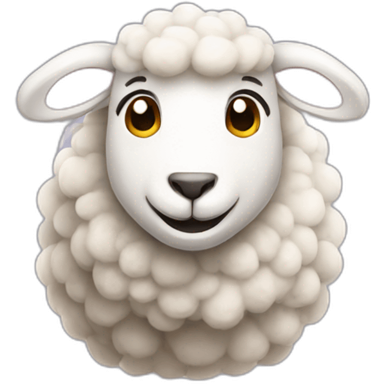 happy sheep emoji