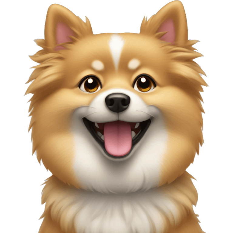 Spitz happy emoji