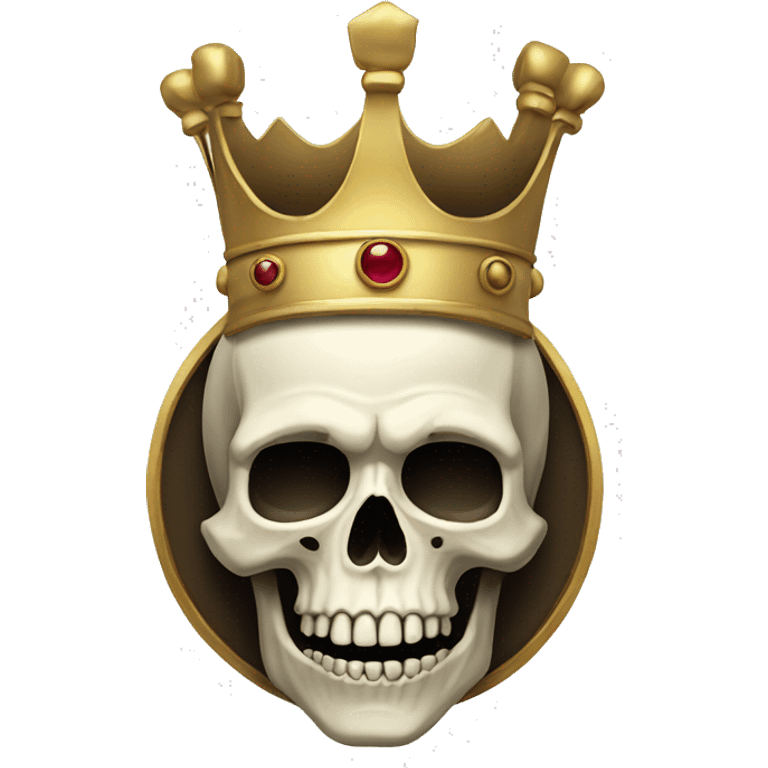 Skull with crown emoji