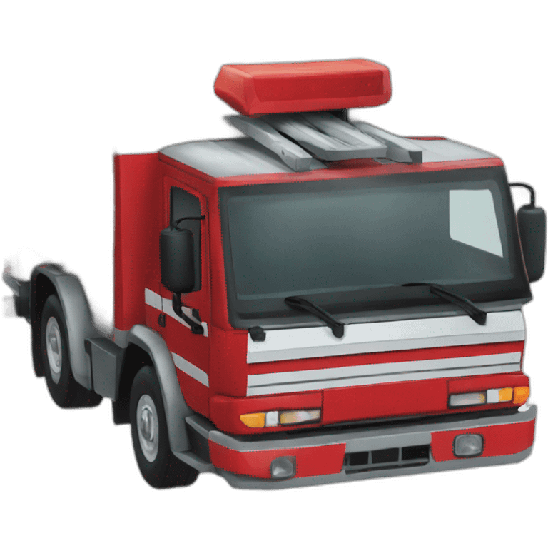 Camion de pompier français emoji