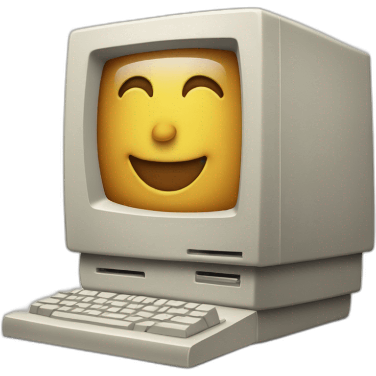 Vintage Macintosh computer  emoji