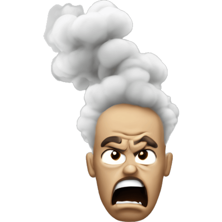 angry blowing smoke emoji