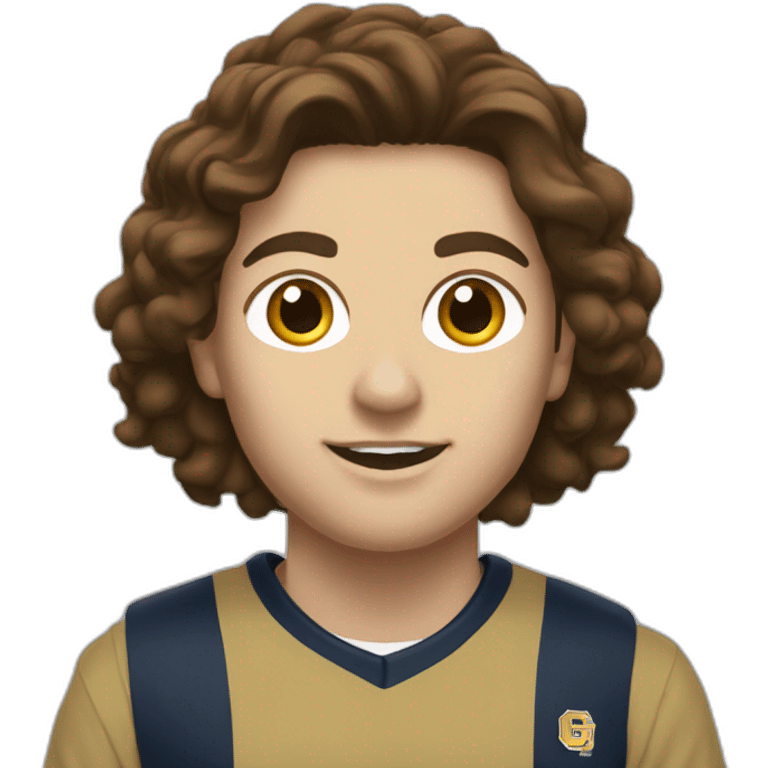 Georgia tech fan with brown hair and Jordan shoes emoji