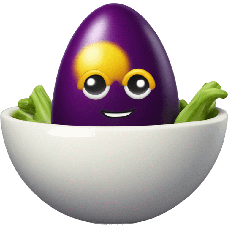 Egg plant ski emoji