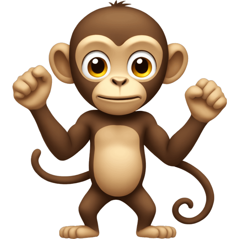 monkey with arm emoji