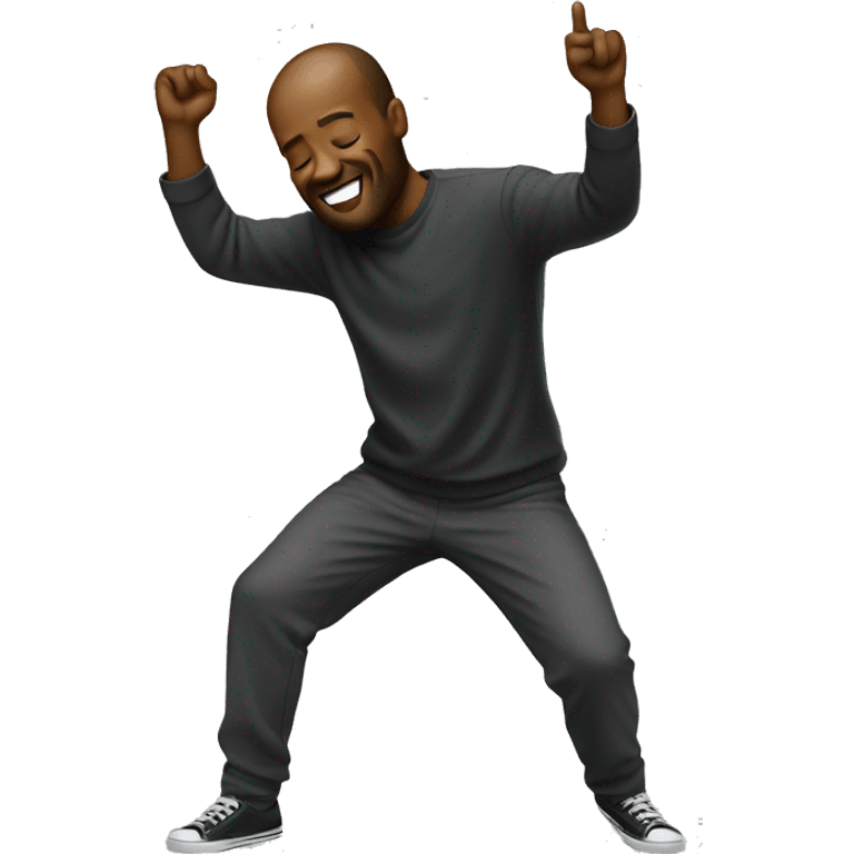 A man doing a dab  emoji