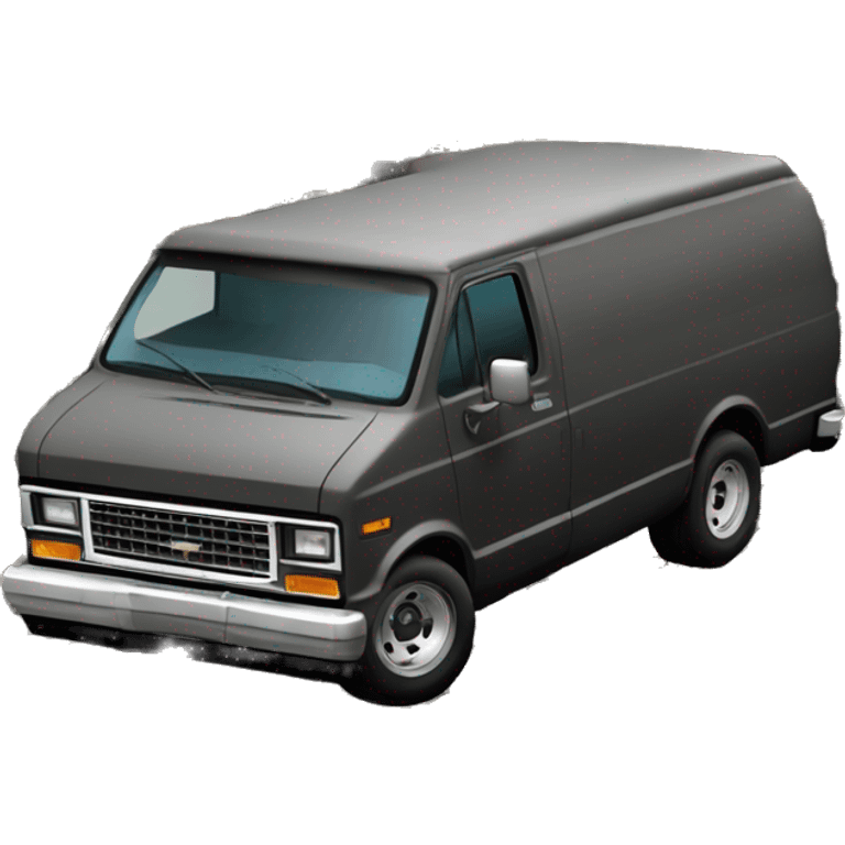 Premium 1985 Dark Trooper Chevy Astro delivery van  emoji