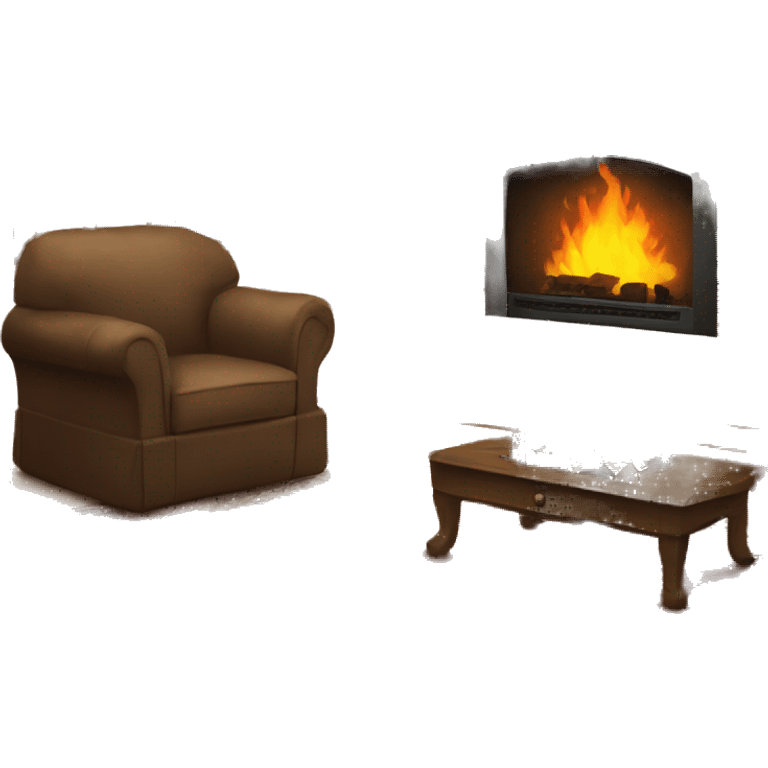 The night before Christmas fireplace emoji