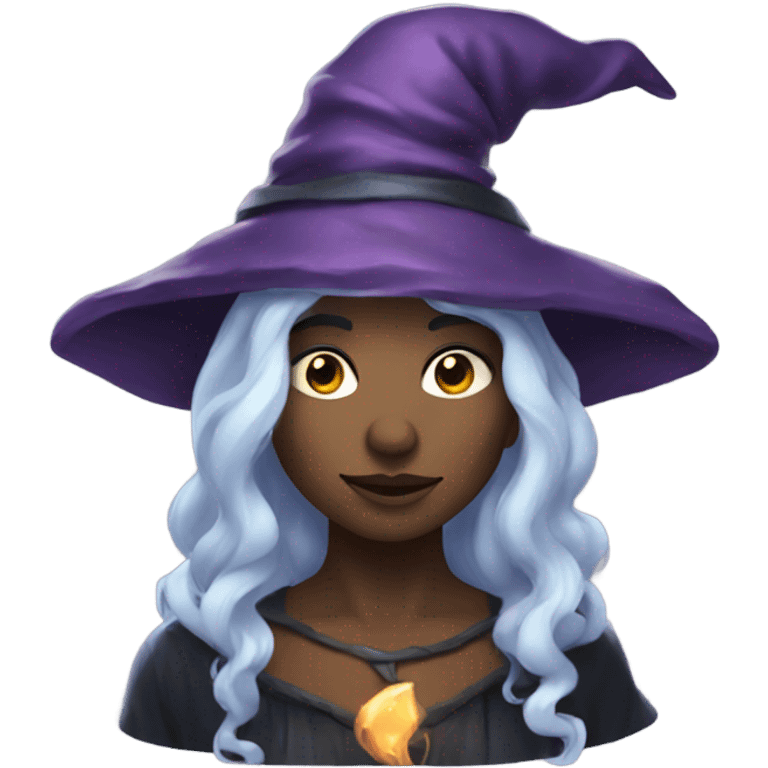 magical creature forest witch emoji