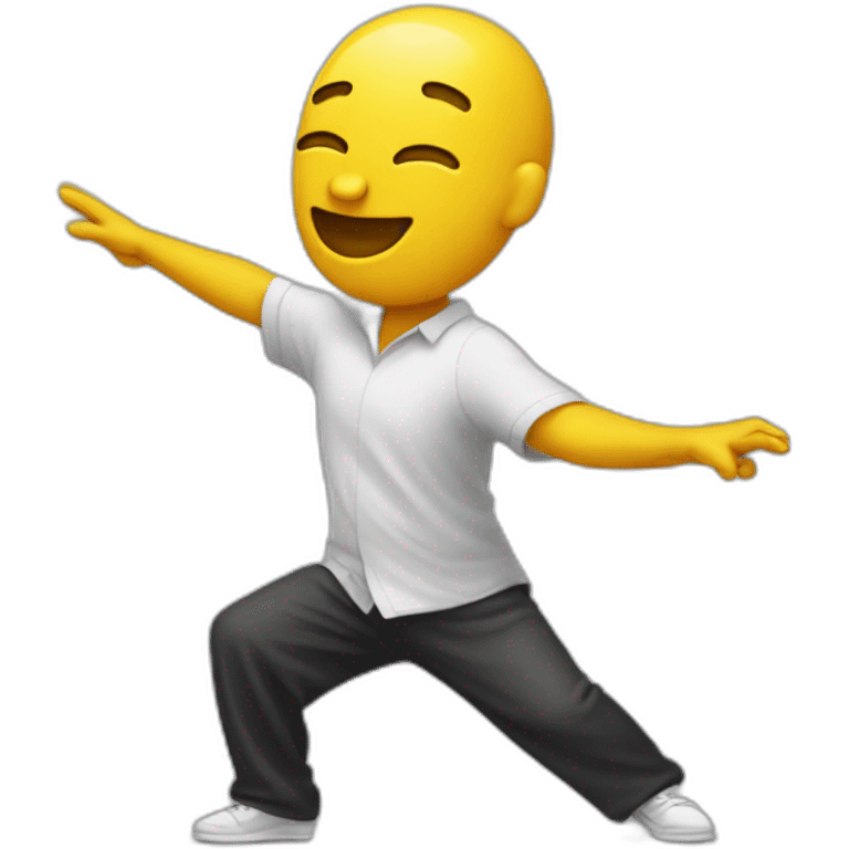 Emoji qui fait un dab emoji