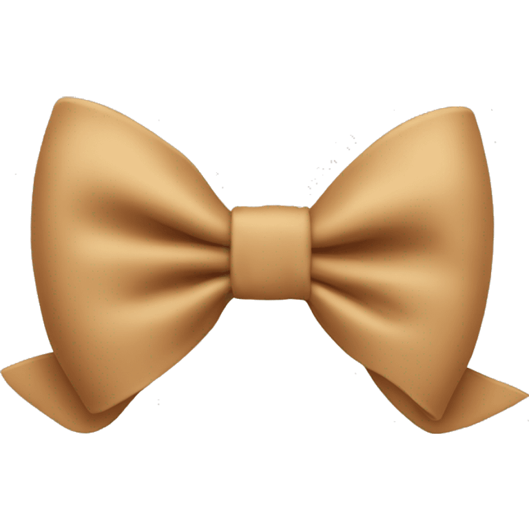 Tan bow emoji