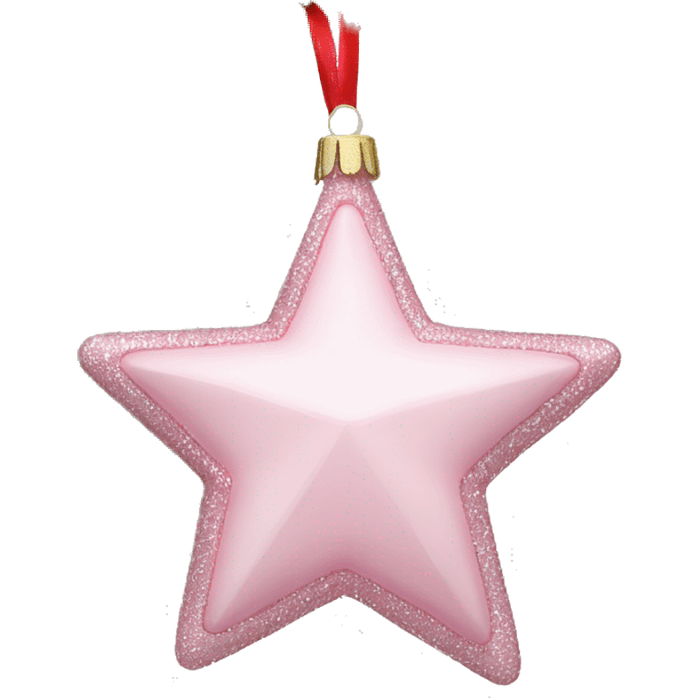 Light pink star ornament  emoji