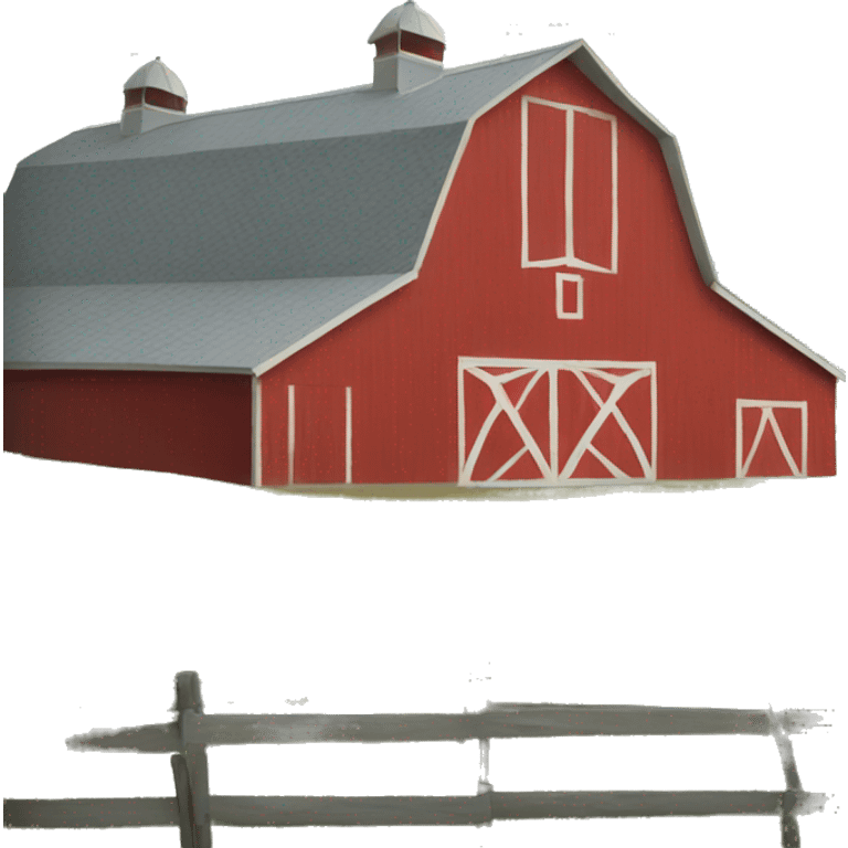 red barn emoji