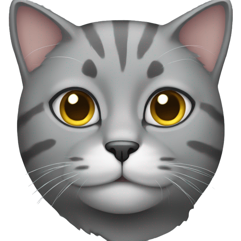 Grey cat  emoji