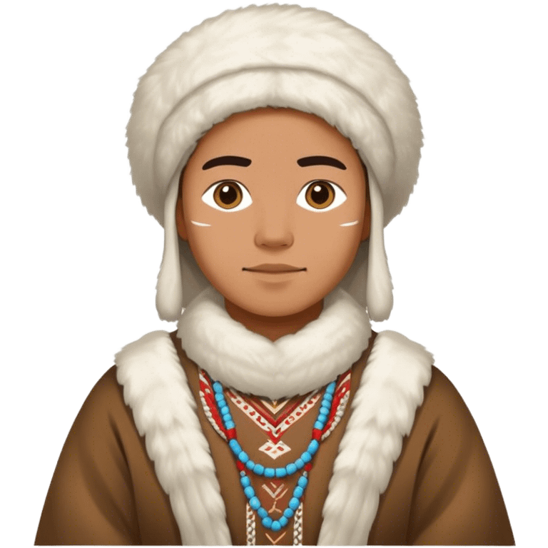 greenland citizen traditional outfit standing full scale emoji