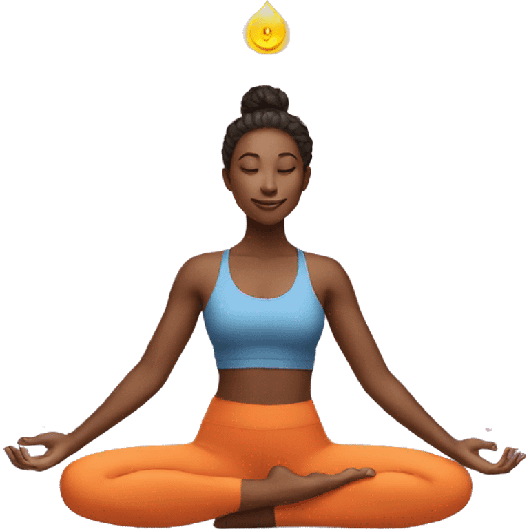 yoga and magic emoji