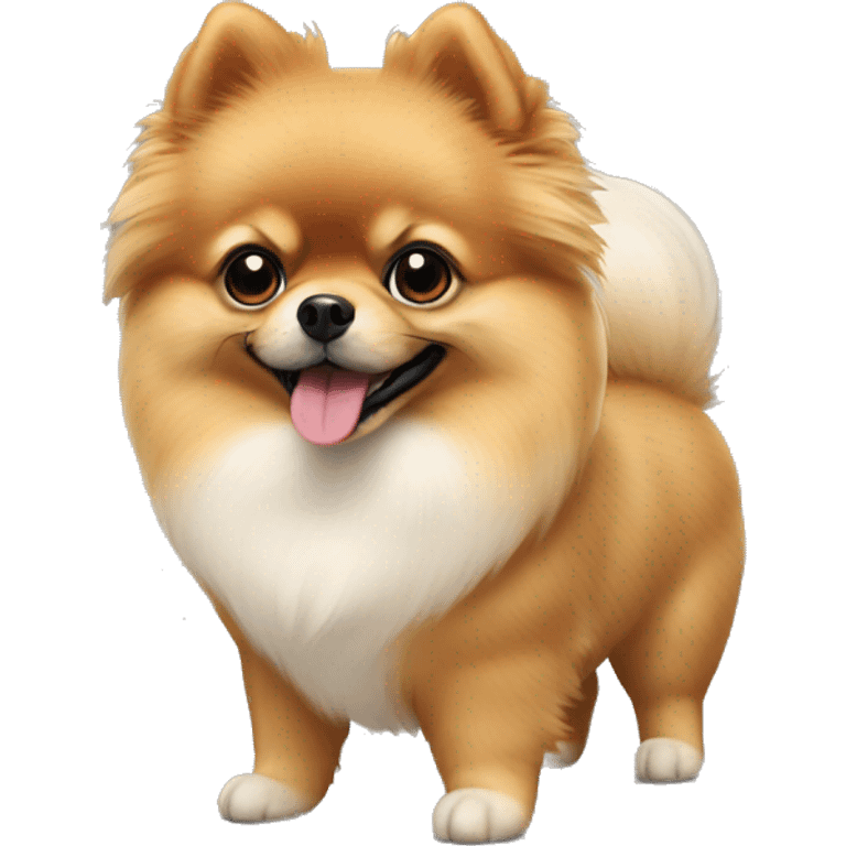 A small German-Pomeranian Pomeranian emoji