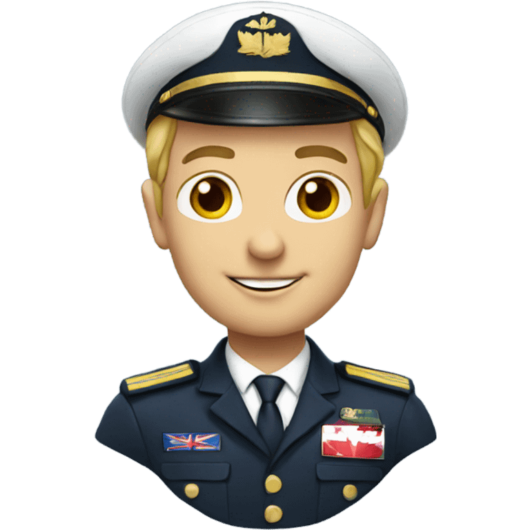 Canadian pilot in uniform emoji