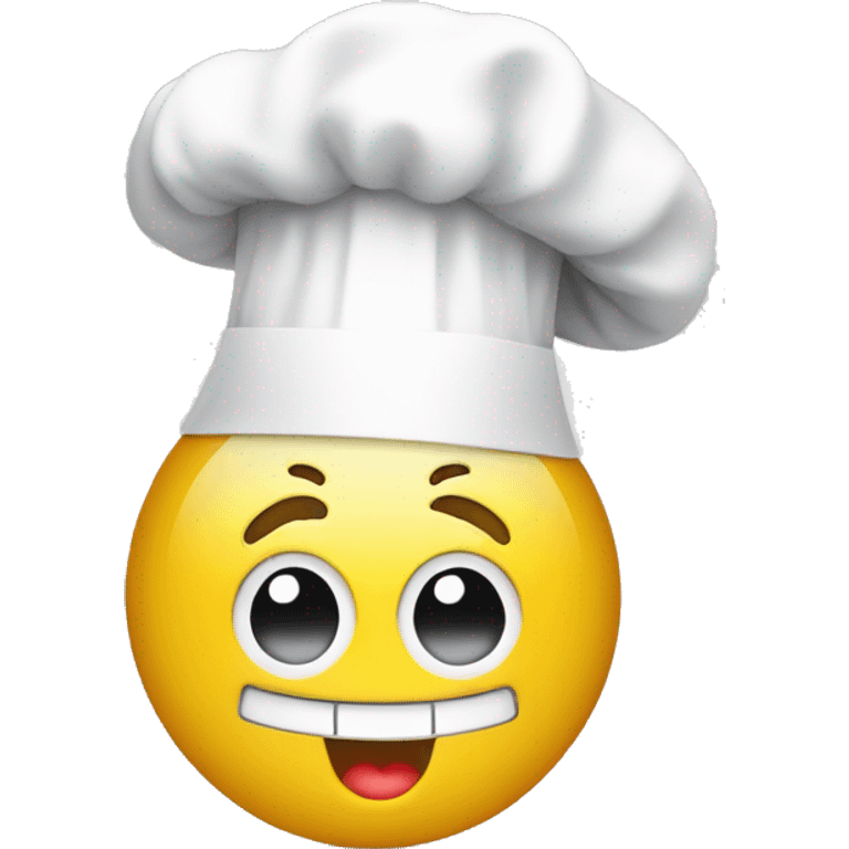 Timer ticking down with a smiley face wearing a chef's hat emoji