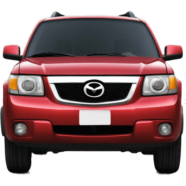 red mazda tribute close 2001 front emoji