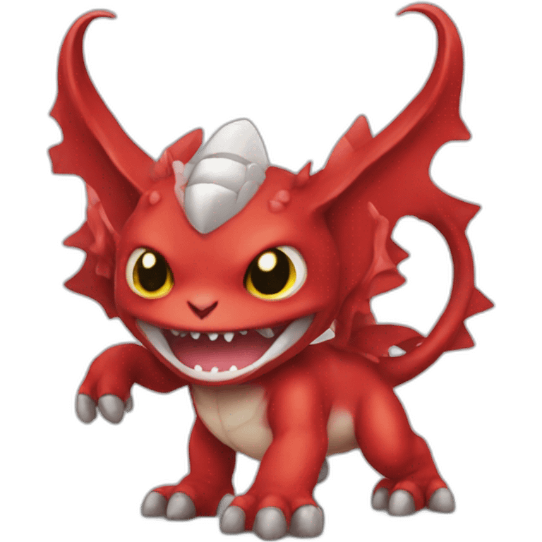 red baby Digimon creature emoji