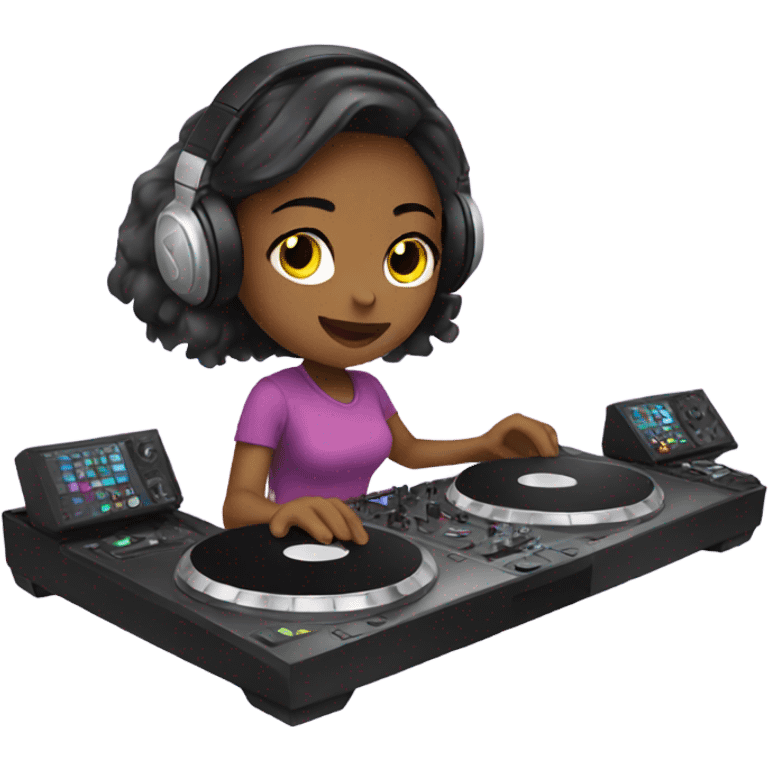 Girl djing emoji