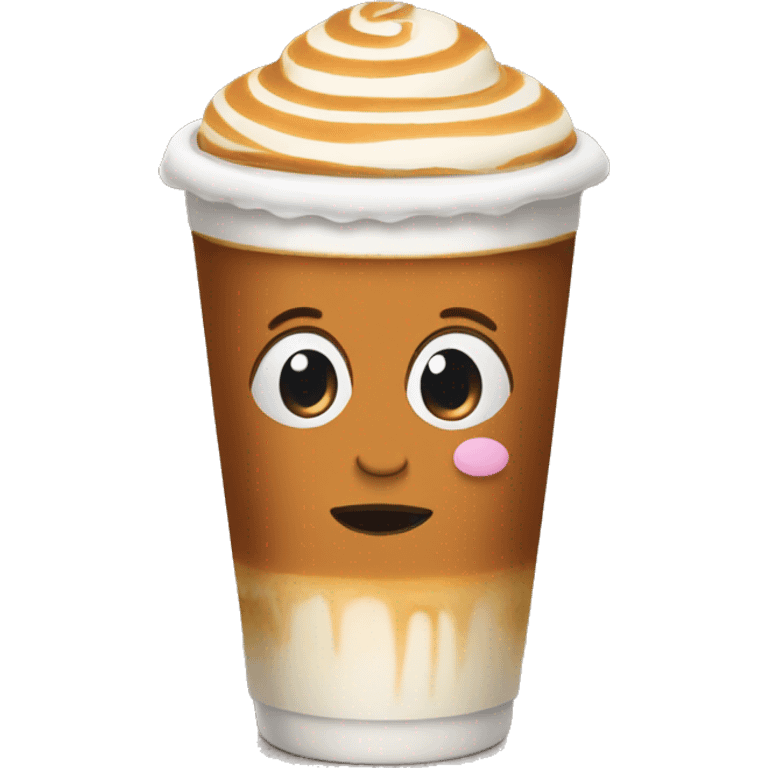 Caramel latte emoji