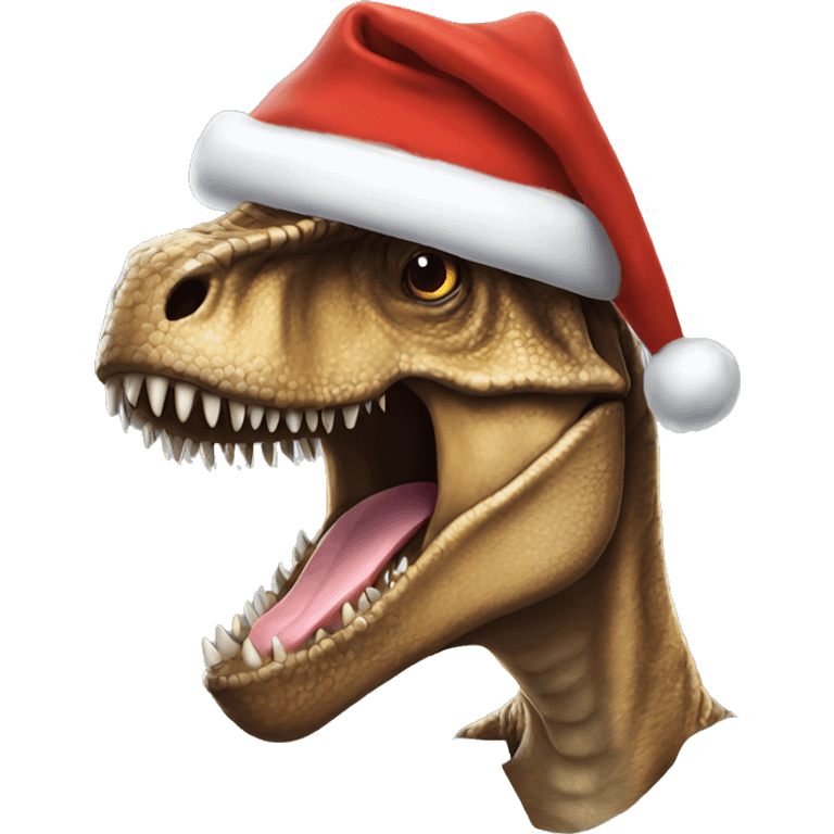 T rex santa emoji