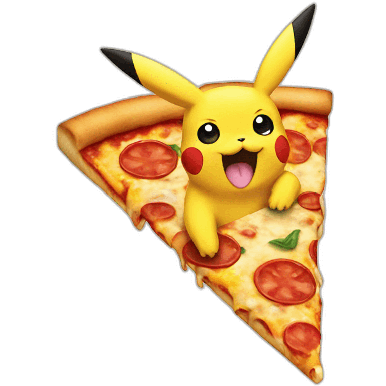 Pikachu pizza emoji