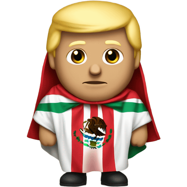 Trump wearing Mexican flag  emoji