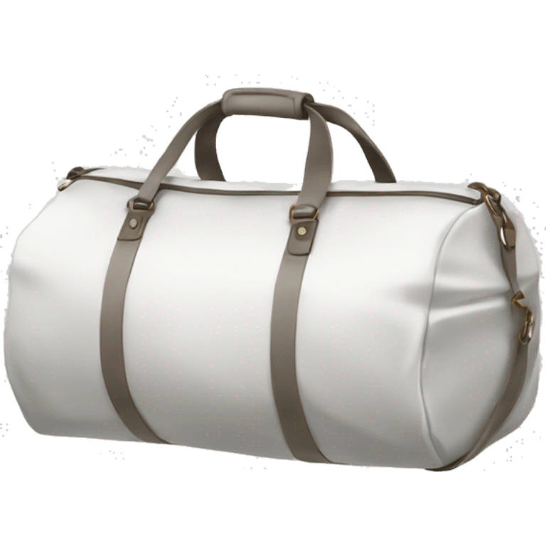 white duffle bag emoji