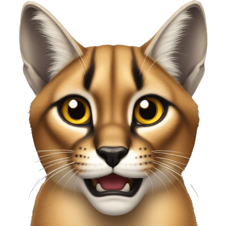 caracal being shocked emoji