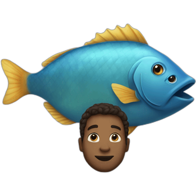 Jonah inside the big fish emoji