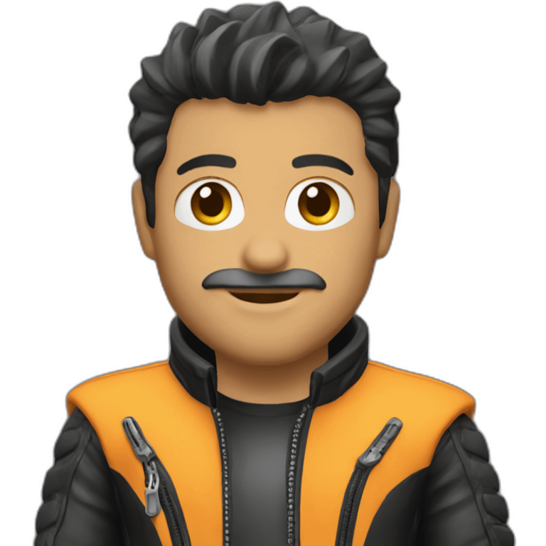 Biker canoso emoji