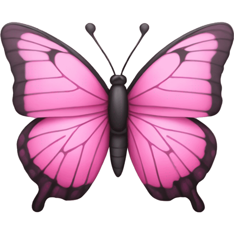 A pink butterfly emoji