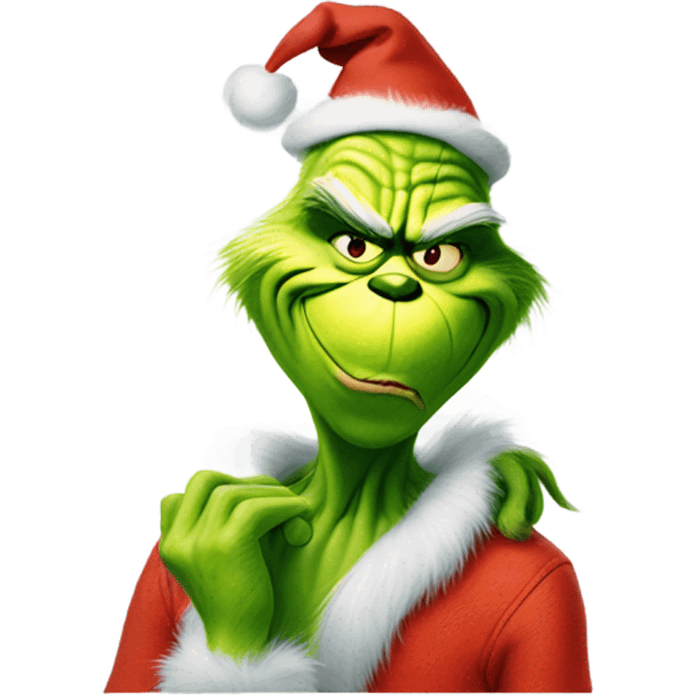 The grinch twirking  emoji