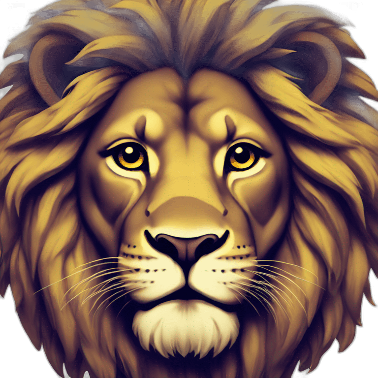 Lion popart emoji