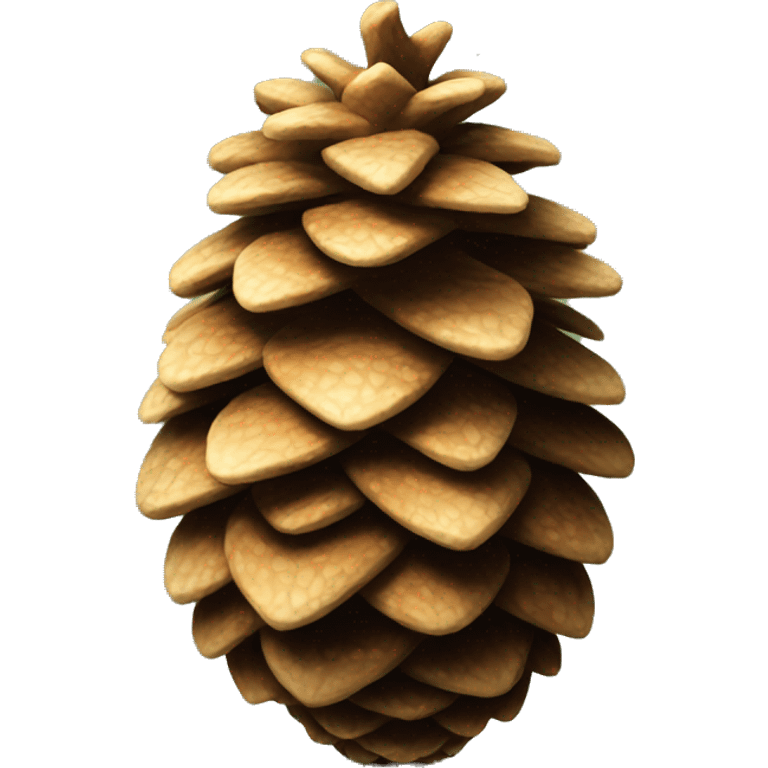 Christmas pine cone emoji